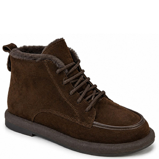 Замшевые ботинки