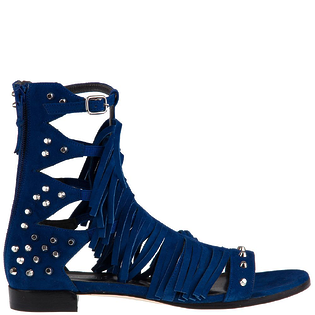 Замшевые сандалии